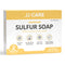 JJ CARE Sulfur Soap for Acne - Pack of 2 Sulphur Soaps, 10% Natural Volcanic Sulphur with 3% Salicylic acid, 4 oz. Sulphur Soap Bar with 100% Lavender Essential Oil for Daily Use